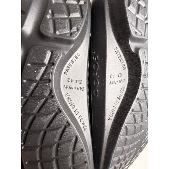 OOFOS OOahh Recovery Slide Sandals Black Unisex Comfort Orthopedic M9 W11 EU 42 - Picture 6 of 12